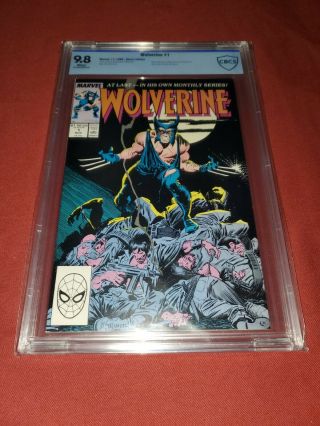 Wolverine 1 (vol 2) - - 1988 - - 1st Patch - - Cbcs 9.  8 Nm/mt/wht Not Cgc