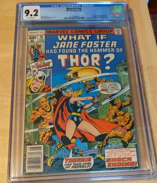 What If? 10 (1978) Jane Foster Had Found The Hammer Of Thor Cgc 9.  2 Nm -