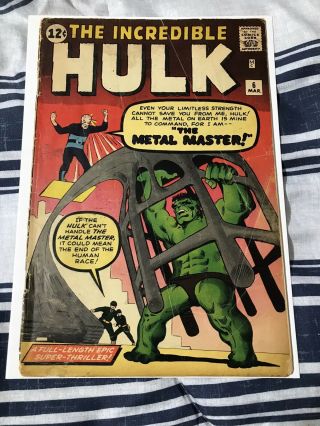 Incredible Hulk 6 Classic Silver Age Marvel