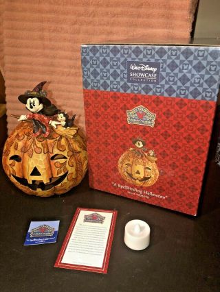 Disney Showcase Spellbinding Halloween 4008070 Minnie Mouse Jim Shore Figaro Cat