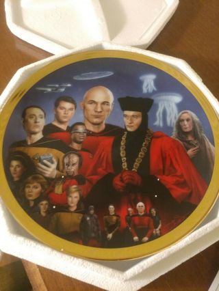 Encounter At Farpoint Star Trek Next Generation Episode Collector Plate 2053c