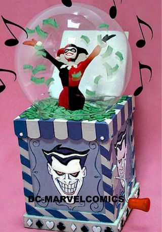 Dc Comic Harley Quinn Snowglobe 34/2300 Statue Robin Joker Batman Maquette Bust
