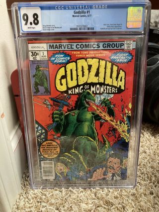 Marvel Comics Godzilla 1 Cgc 9.  8 1977
