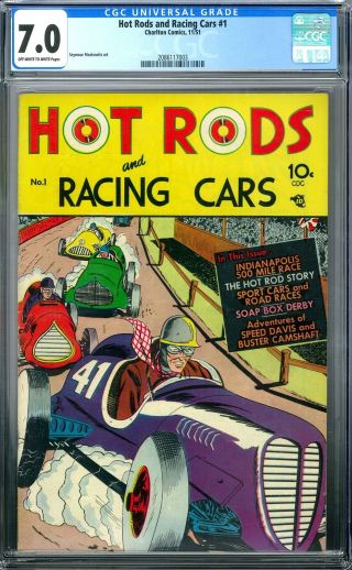 Hot Rods & Racing Cars 1 Cgc 7.  0 (ow - W)