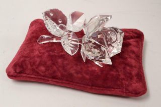 Swarovski Silver Crystal The Rose 7478 Nr000001 With Rose Pillow - R - 01 - T