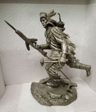 Crow Scout By Jim Ponter Pewter Franklin