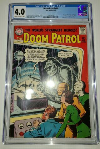 Dc Comics Doom Patrol 86 Cgc 4.  0 1st Issue