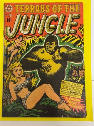 Terrors Of The Jungle 19 Comic Book 1952 Lb Cole - Wild