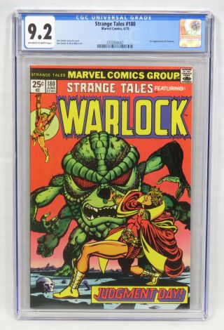 Marvel Comics Strange Tales 180 Cgc 9.  2 1st Gamora Warlock Jim Starlin 1975