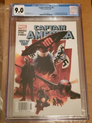 Captain America 6 Newsstand Edition Cgc 9.  0 1st Winter Soldier 2005