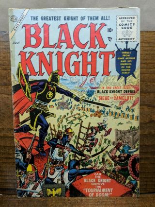 Black Knight 2 (atlas,  1955) Stan Lee Joe Maneely " Siege Of Camelot "
