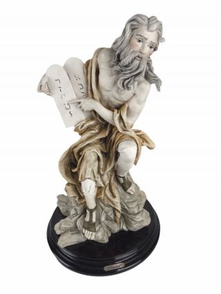 Capodimonte Style Berger By Pascal Figurine Moses And The 10 Commandments