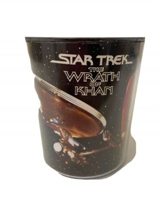 Star Trek The Wrath Of Khan Plastic Coffee Mug Cup Vintage Kirk Spock Mccoy Uhur
