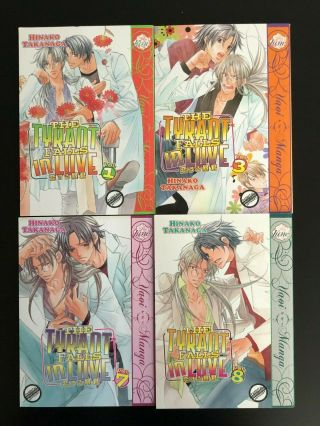 Yaoi Manga English The Tyrant Falls In Love Vols.  1,  3,  7,  8 Hinako Takanaga