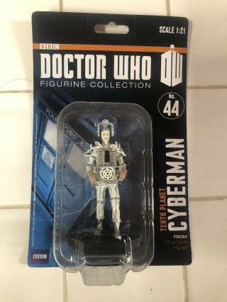 Bbc Doctor Who 4 " Resin Figure 10th Tenth Planet Cyberman 44 Silver Evil Robot