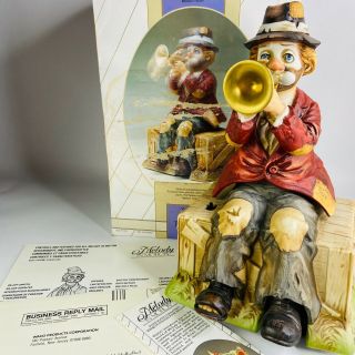Waco Melody In Motion Willie The Trumpeter Hobo Clown Music Box When The Saints