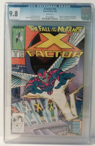 X - Factor 24 Cgc 9.  8 (1988,  Marvel) First App Archangel X - Men Apocalypse Movie