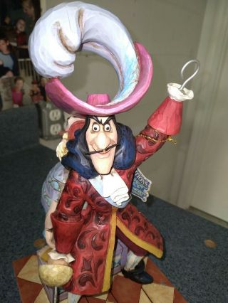 Jim Shore Disney Traditions Captain Hook & Mr Smee - Beware - Peter Pan,