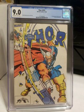 Thor 337 (1983) Cgc 9.  0 1st Appearance Of Beta Ray Bill