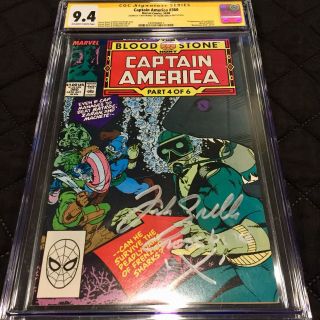 Captain America 360 Cgc 9.  4 Signed And Quoted By Frank Grillo First Crossbones