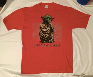 Star Wars Jedi Master Yoda 90’s Star Tours T Shirt Xl