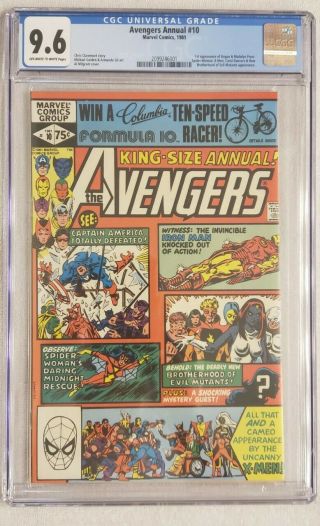 Avengers Annual 10 Cgc 9.  6 Ow/w (1981) 1st Appearance Of Rogue X - Men