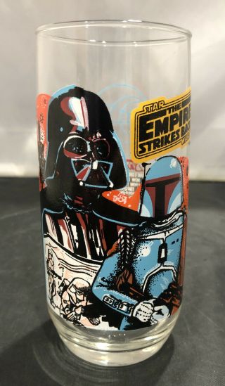 Vintage 1980 Darth Vader Burger King Empire Strikes Back Star Wars Glass Tumbler