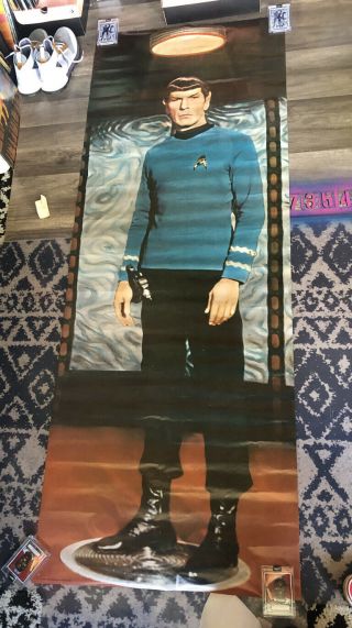 Star Trek,  Vintage 1976 6 ' Spock Poster,  Door Size. 2