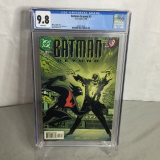 Batman Beyond 3 1999 Dc Comics Cgc 9.  8 Nm/mt White Pages