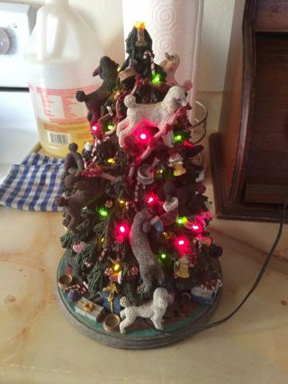 Danbury Poodle Dog Christmas Tree Figurine Perfect
