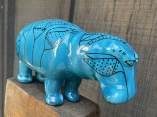 MMA Museum of Modern Art WILLIAM The HIPPO Egyptian Blue Ceramic Pottery Figure 3