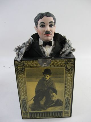 Enesco Stars Of The Silver Screen Le Musical Jack - In - The - Box Charlie Chaplin
