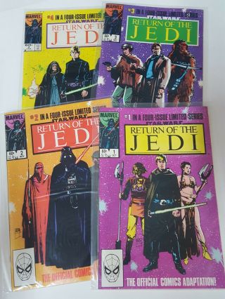 Star Wars Return Of The Jedi 1983 1 2 3 4 Vf,  Bagged Boarded