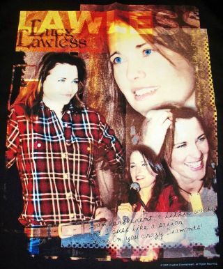 Xena Warrior Princess As Lucy Lawless T - Shirt W/ Multiple Pictures Size Xl Black