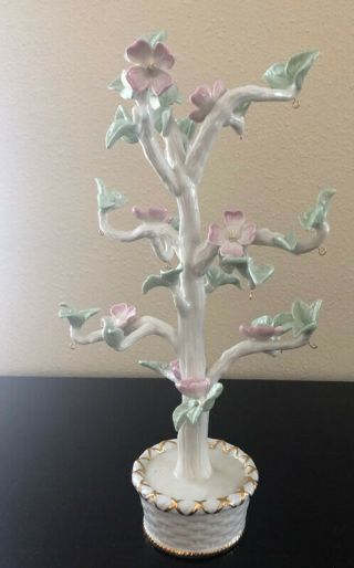 Lenox Fine Ivory China Easter Tree With 10 Lenox Ornaments And Box