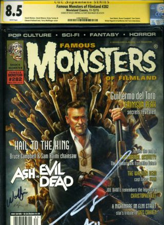 Ss Cgc Famous Monsters Of Filmland 282 Bruce Campbell Signed Ash Vs Evil Dead