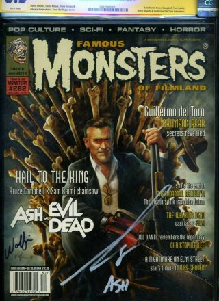 SS CGC FAMOUS MONSTERS OF FILMLAND 282 BRUCE CAMPBELL SIGNED ASH VS EVIL DEAD 2