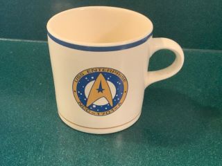 Vintage 1993 Star Trek Pfaltzgraff Uss Enterprise Coffee Mug Cup Ncc - 1701 - A