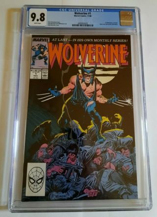 Wolverine 1 Cgc 9.  8 Ongoing 1st Patch X - Men November 1988 Combine