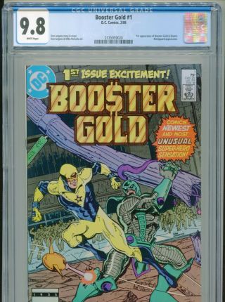 1986 Dc Booster Gold 1 1st Appearance Booster Gold & Skeets Cgc 9.  8 White Box12
