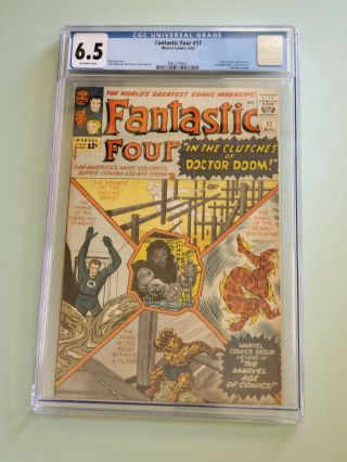 Fantastic Four 17 Cgc 6.  5 Early Dr Doom Cover