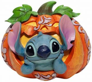 Disney Jim Shore Lilo And Stitch " Stitch O Lantern " 6007080 Halloween