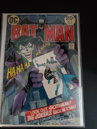 Batman 251 Classic Joker Cover Neal Adams Dc 1973 1st Bronze Age Joker