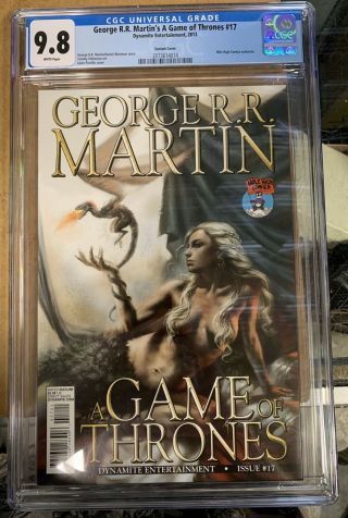 Game Of Thrones 17 Cgc 9.  8 Parrillo Danerys Mile High Variant Dynamite Comics