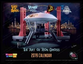 Ron Gross 2019 Calendar Irwin Allen Lost In Space Land Of The Giants Time Tunnel