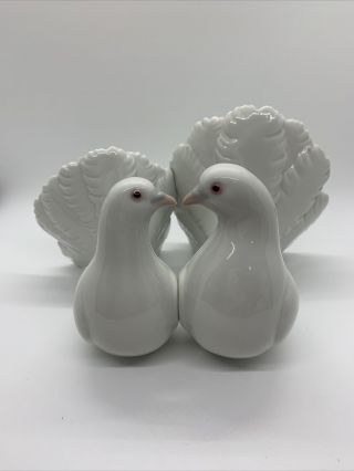 Vintage 1971 Lladro Couple Of Doves Porcelain Figurine 1169 Hand Made In Spain