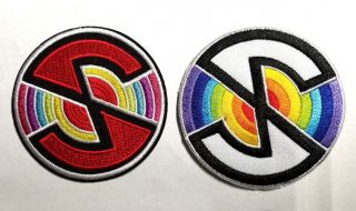 Captain Scarlet Logo 3 " Tall Patch Set Of 2 - J Anderson - Usa Mailed (cspa - 01/2)