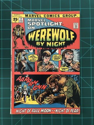 Marvel Spotlight 2 - 1st Appearance Of Werewolf By Night