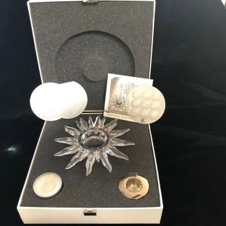 Swarovski Crystal Solaris Candle Holder In Case
