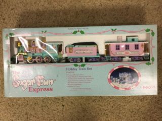 Precious Moments The Sugar Town Express Holiday Train Set 1995 100 Complete
